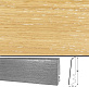 Плинтус шпонированный Tecnorivest Дуб белый затертый 80х16, 1 м.п.